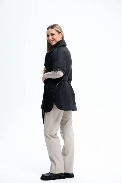 Жилет TUFFONI 7725106 ЧЕРНЫЙ/OVERSIZE